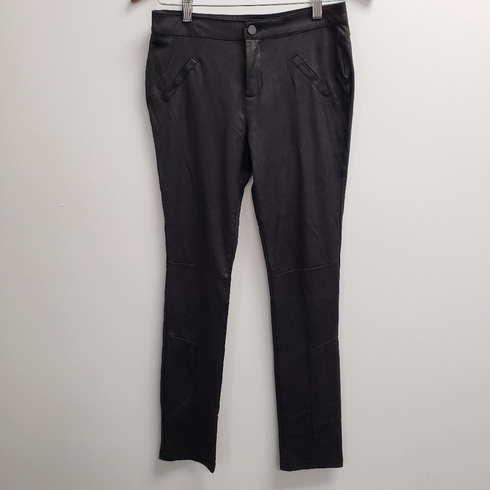 Stella Luce Faux Leather Moto Pants Womens Size Small